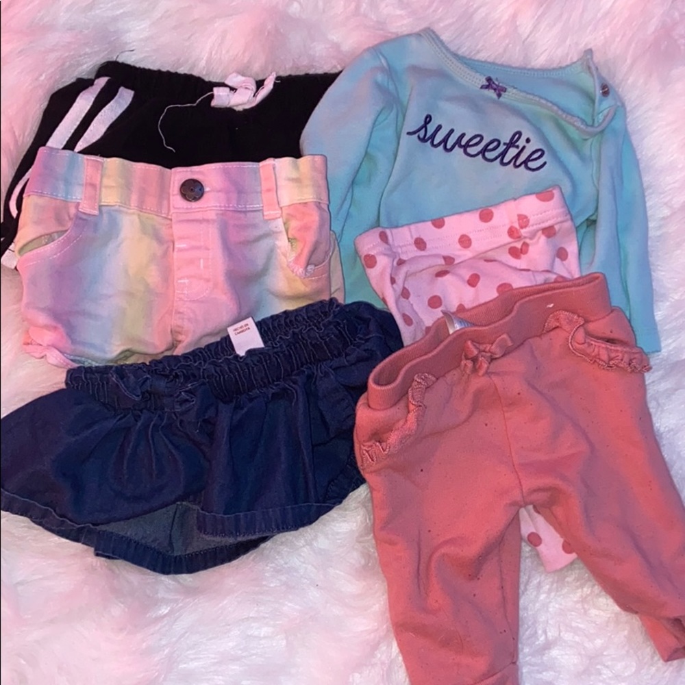 A variety of clothes